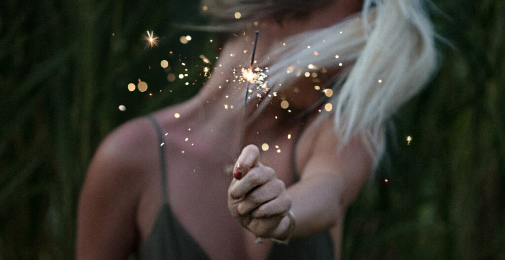 blond sparkler